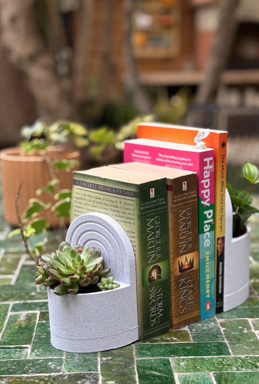 Bookend Planter With Water Reservoir image 1