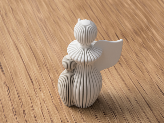 Guardian Angel with Child Statue