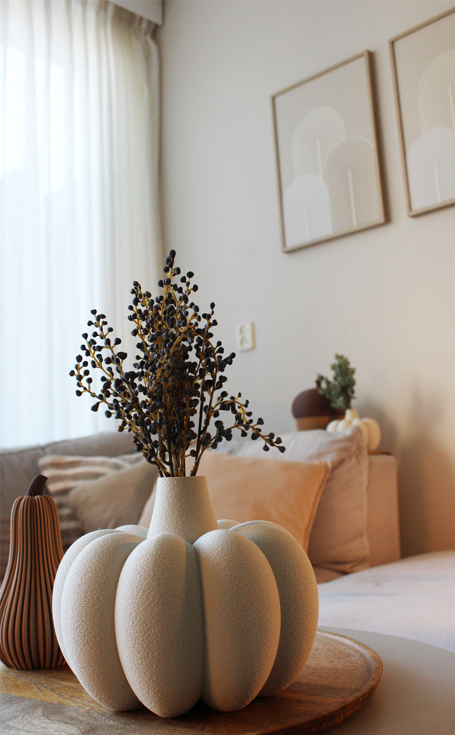 Pumpkin Vase – Autumn & Modern Home Decor