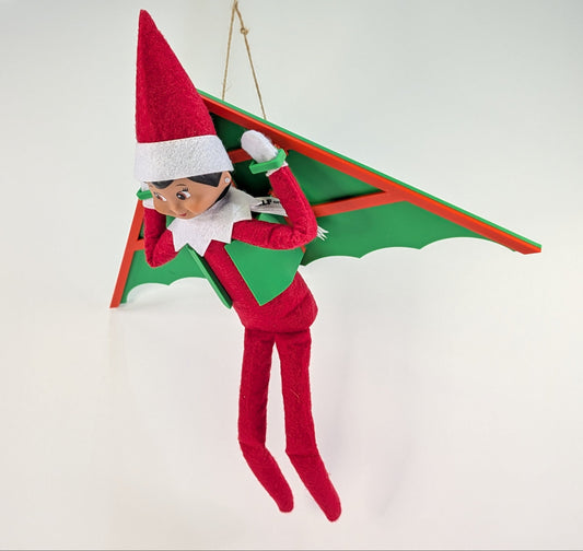 Elf on the Shelf Hang Glider Christmas Prop