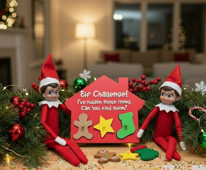 Elf on the Shelf Scavenger Hunt Game