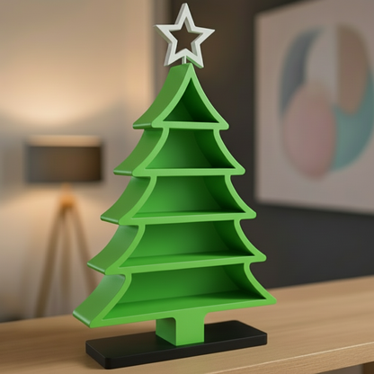 Tiered Christmas Tree Display Shelf – Modern Holiday Decor