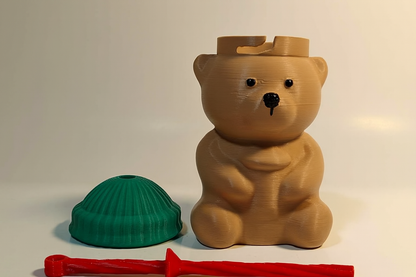 Starbucks Bearista-Inspired Keychain/Ornament with Hidden Stash