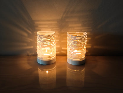 Scroll Style Candle Holder – Modern Accent