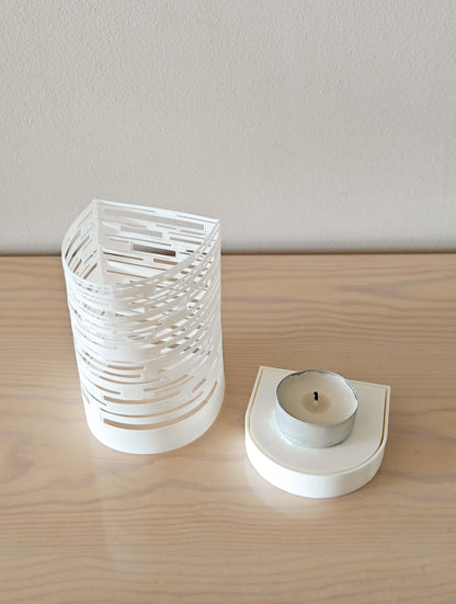 Scroll Style Candle Holder – Modern Accent