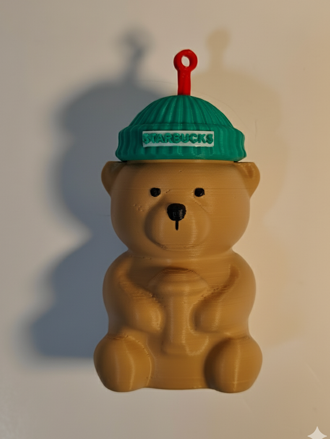 Starbucks Bearista-Inspired Keychain/Ornament with Hidden Stash