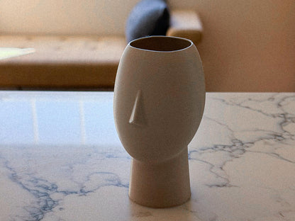 Modern Moai Head Pencil Holder