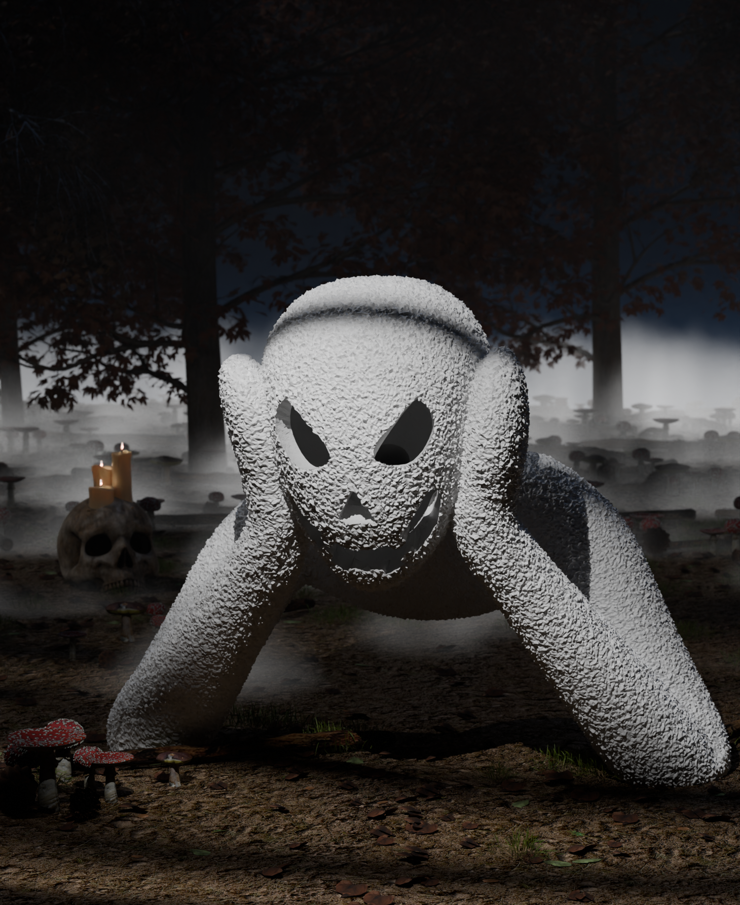 NObody - O'lantern Statue (LED light compatible) image 0