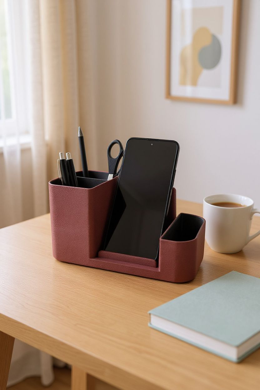 Office Organizer with Smartphone Holder image 0