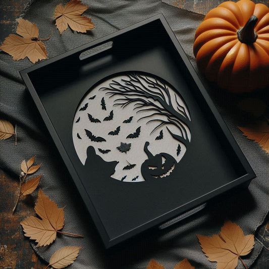 Halloween Candy Tray – Spooky & Stylish Serving image 0