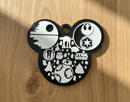 Star Wars Inspired Christmas Ornament – Modern Galactic Tree Decoration