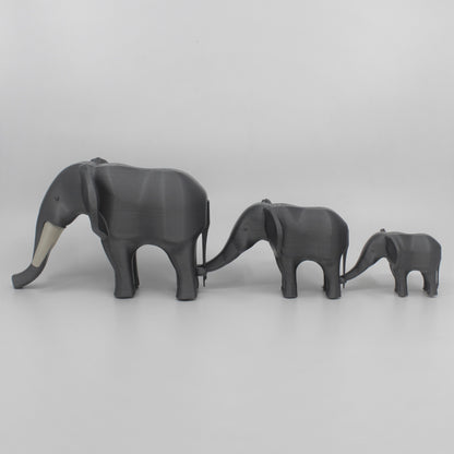 African Elephant Mama & Babies image 1