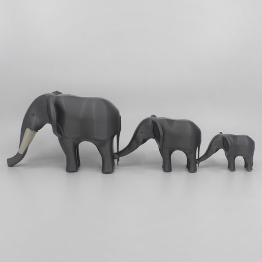 African Elephant Mama & Babies image 1