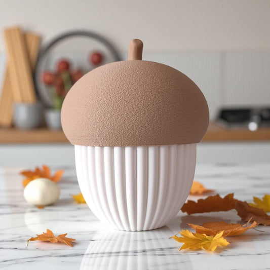 Ribbed Acorn Container – Autumn and Winter Décor
