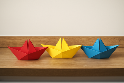 Origami Boat Snack Bowl — Modern Nut Dish