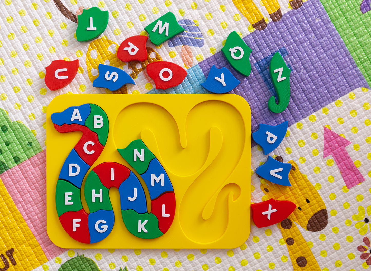 Alphabet Snake Puzzle – Fun & Educational