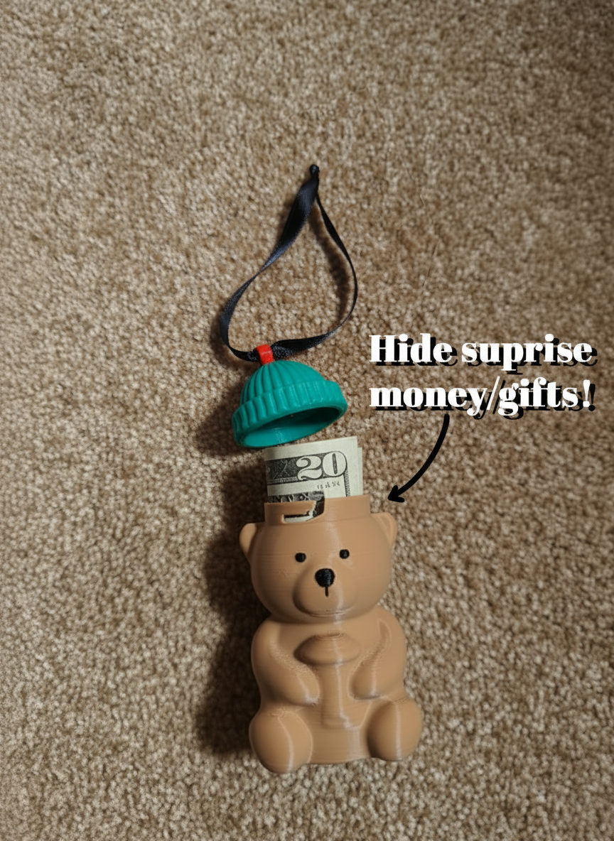 Starbucks Bearista-Inspired Keychain/Ornament with Hidden Stash