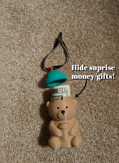 Starbucks Bearista-Inspired Keychain/Ornament with Hidden Stash