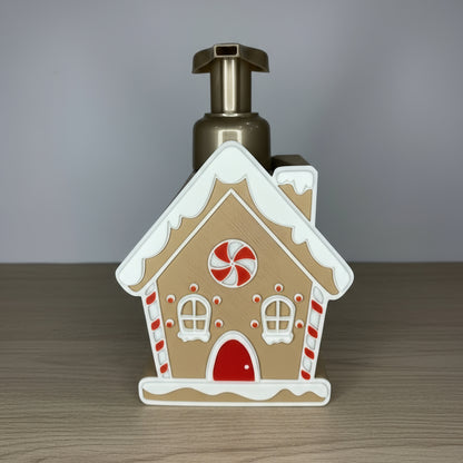 Gingerbread House Soap Cover – Holiday Candy Cottage, Bath & Body Holder (Inspired)
