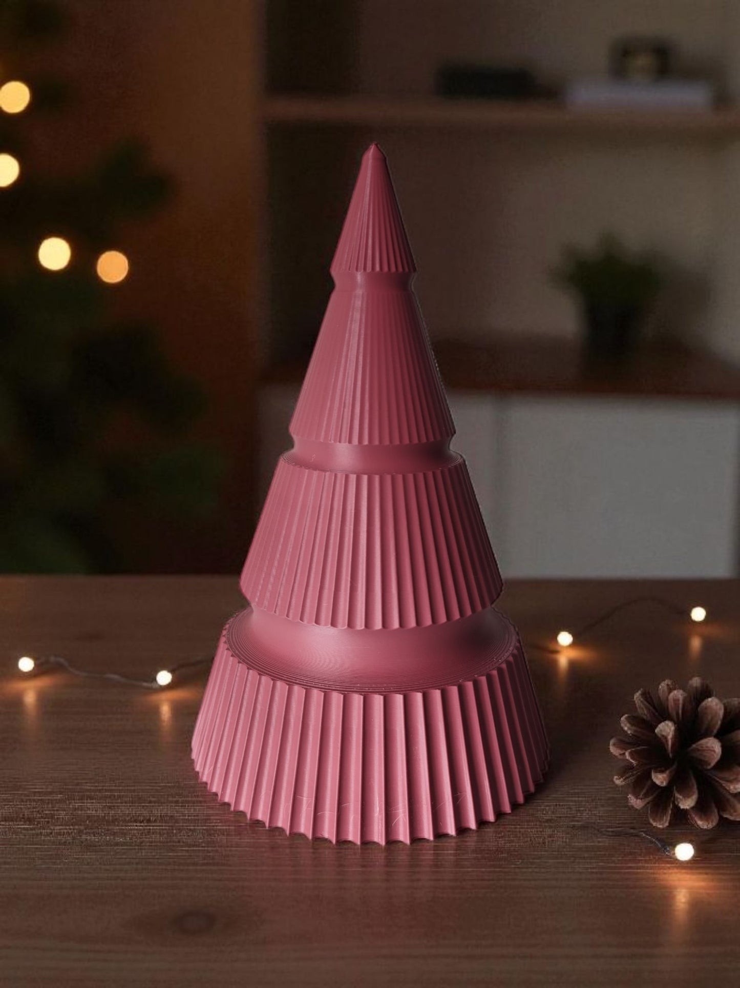 Modern Ribbed Christmas Tree Duo