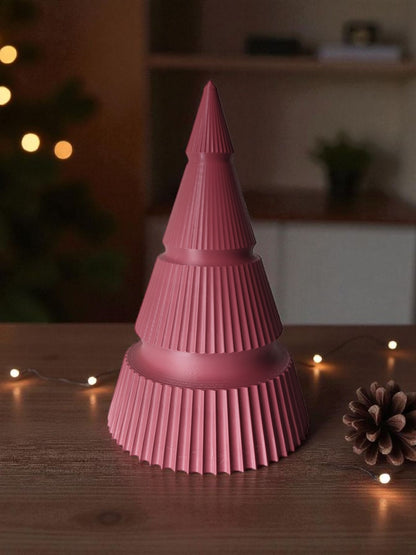 Modern Ribbed Christmas Tree Duo