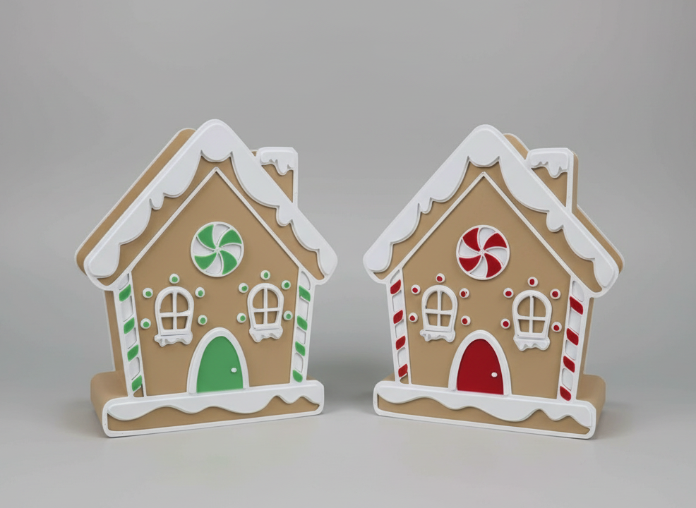 Gingerbread House Soap Cover – Holiday Candy Cottage, Bath & Body Holder (Inspired)