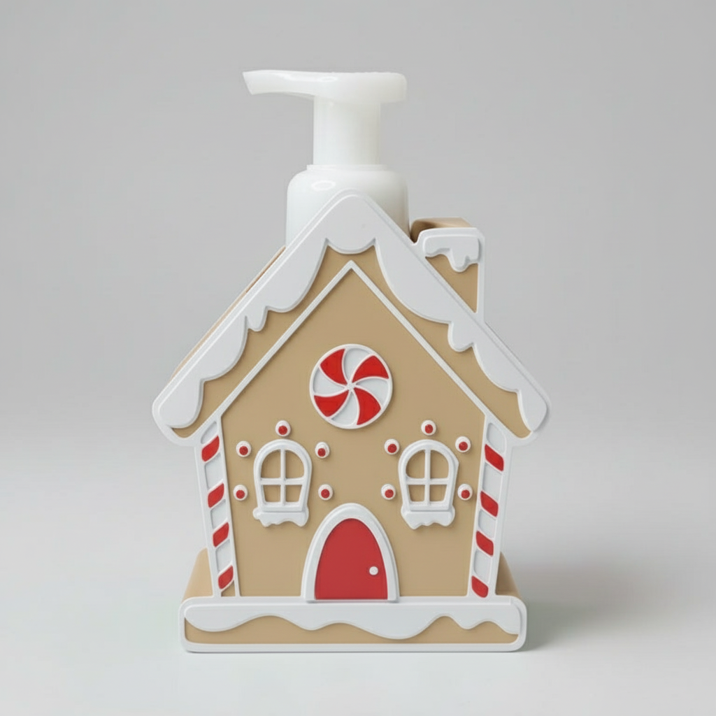 Gingerbread House Soap Cover – Holiday Candy Cottage, Bath & Body Holder (Inspired)