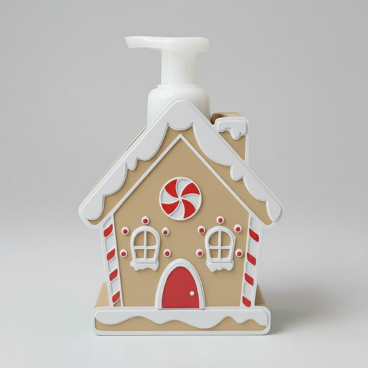 Gingerbread House Soap Cover – Holiday Candy Cottage, Bath & Body Holder (Inspired)