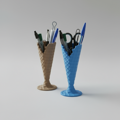 Ice Cream Cone Pencil Holder