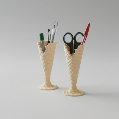 Ice Cream Cone Pencil Holder