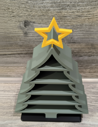 Tiered Christmas Tree Display Shelf – Modern Holiday Decor