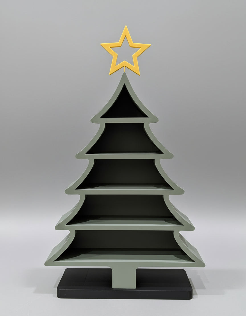 Tiered Christmas Tree Display Shelf – Modern Holiday Decor
