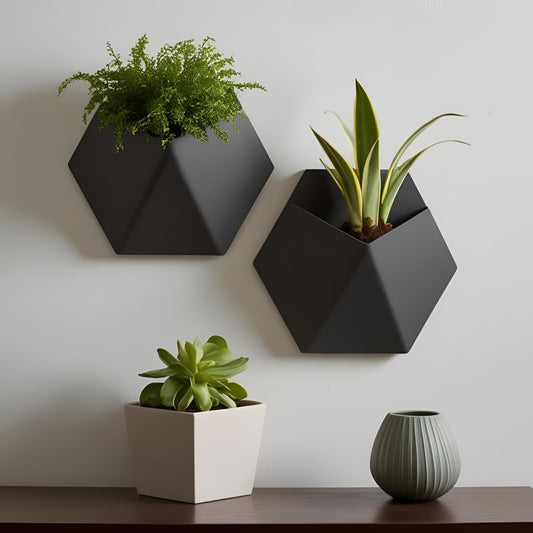 Modern Wall Hanging Planter (Set of 2) image 0