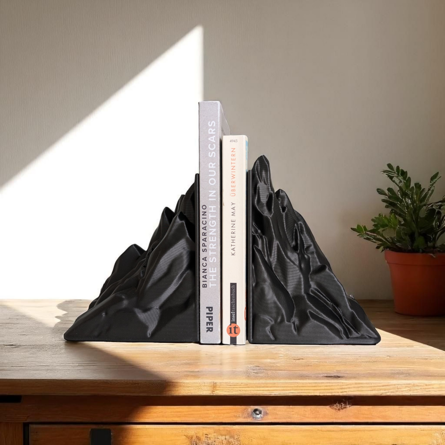 Minimalist Mountain Bookends image 1