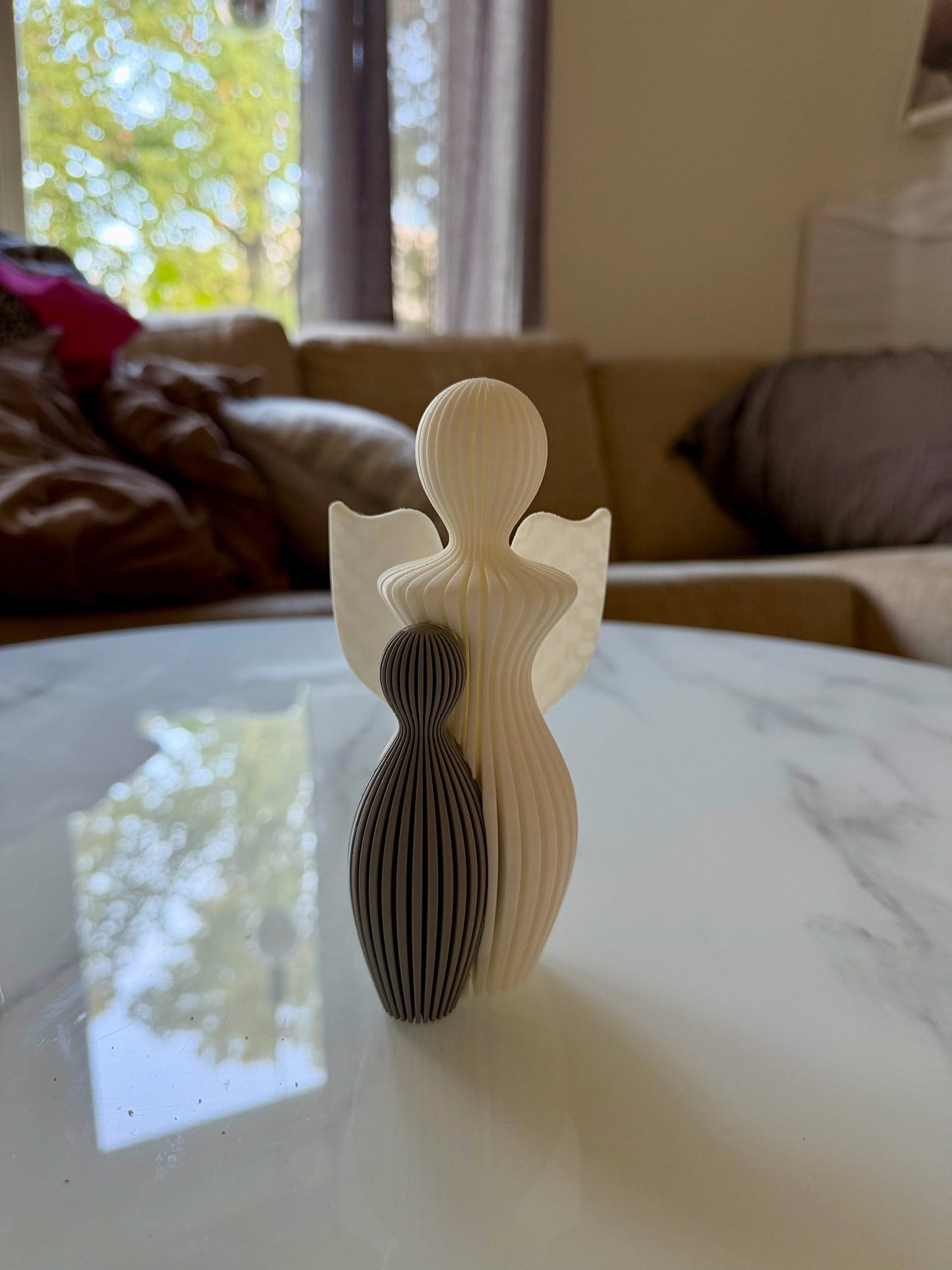 Guardian Angel with Child Statue