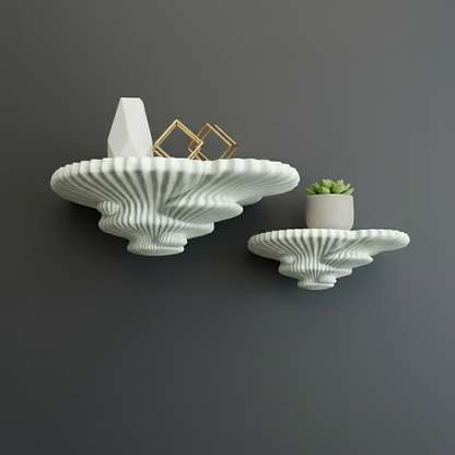 Modern Mushroom Wall Shelf