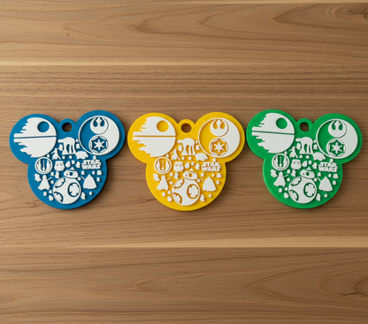 Star Wars Inspired Christmas Ornament – Modern Galactic Tree Decoration