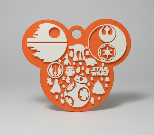 Star Wars Inspired Christmas Ornament – Modern Galactic Tree Decoration