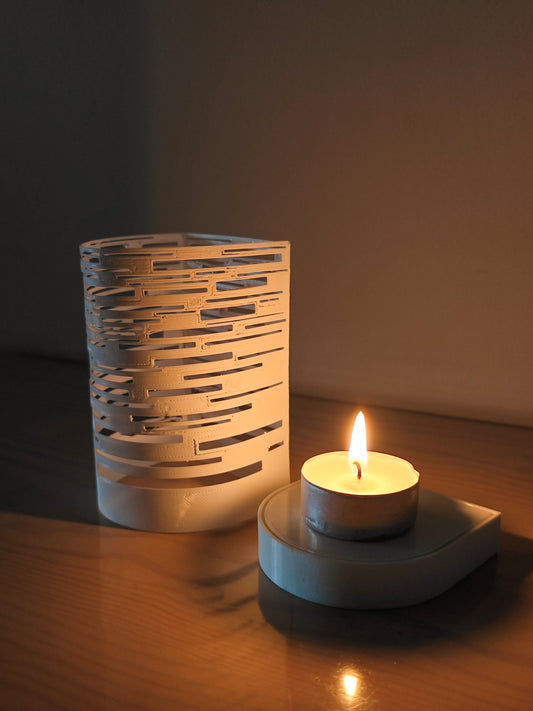 Scroll Style Candle Holder – Modern Accent