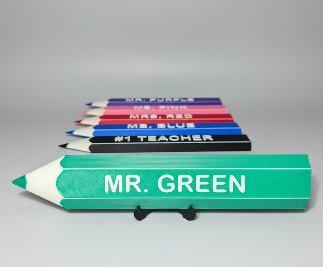Customized Pencil Name Plate