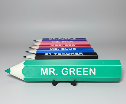 Customized Pencil Name Plate