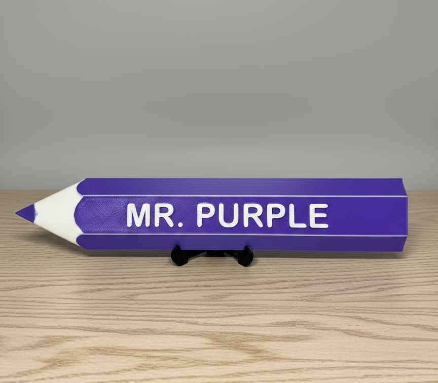 Customized Pencil Name Plate